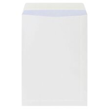 Pochettes admin kraft blanc 229x324 mm gamme budget SF bande protectrice - Boîte de 250