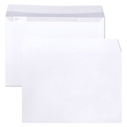 Enveloppe 162 x 229 mm Clairalfa Clairefontaine 90 g sans fenêtre blanche - Boîte de 250