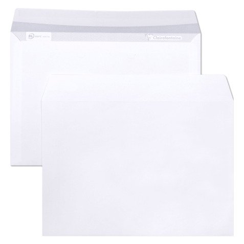 Enveloppe Clairalfa Clairefontaine 90 g blanche - Boîte de 250