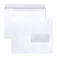 Enveloppe 162 x 229 mm Clairalfa Clairefontaine 90 g avec fenêtre 45 x 100 mm blanche - Boîte de 250