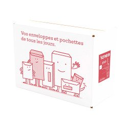Administratieve Umschläge 229 x 324 selbstklebend mit Sichtfenster Budget - Box von 250