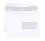 Enveloppe Clairefontaine blanche 162 x 229 mm - format C5 - avec fenêtre - Boîte de 250