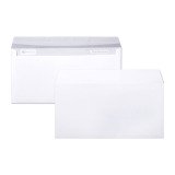 Enveloppe 110 x 220 mm Clairalfa Clairefontaine 90 g sans fenêtre blanche - Boîte de 250