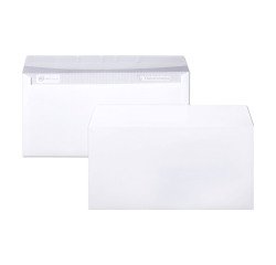 Sobre 110 x 220 mm Clairalfa Clairefontaine 90 g sin ventana blanca - Caja de 250