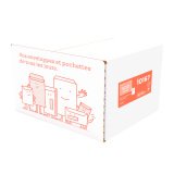 Pochettes administratives brun 162x229 mm autocollante avec bande protectrice sans fenêtre - Boîte de 500