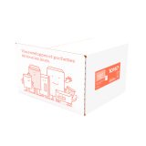 Pochettes administratives brun 162x229 mm autocollante avec bande protectrice sans fenêtre - Boîte de 500