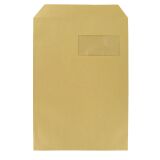 Box 250 administrative envelopes 229X324 self-adhesive, protective strip, with window, kraft