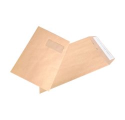 Pochettes administratives kraft brun avec fenêtre gamme budget