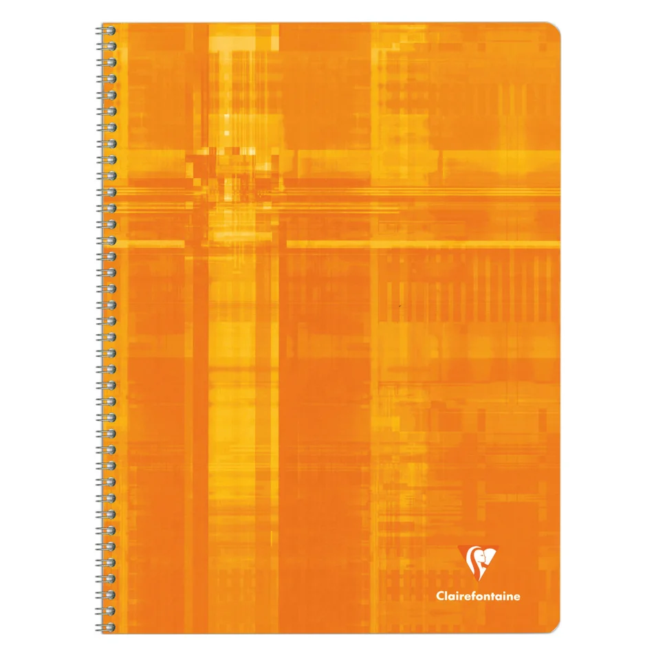 Cahier grands carreaux colori rose, Clairefontaine (1 cahier, 24 x