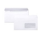 Enveloppe Clairefontaine blanche 110 x 220 mm - format DL - avec fenêtre - Boîte de 250
