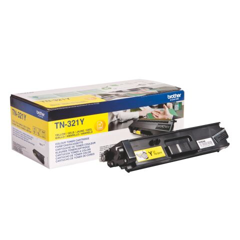 Brother TN-321 toner original amarillo de capacidad estándar (1500 páginas)
