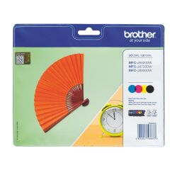 Pack of 4 cartridges Brother LC129XL black + color