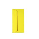 Enveloppe 110 x 220 mm Pollen Clairefontaine 120 g sans fenêtre jaune soleil - Paquet de 20