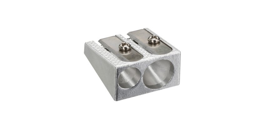 Taille-crayon 2 usages aluminium