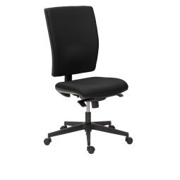 Chaise de bureau Bruneau Activ' - Tissu - Dossier haut avec soutien lombaire - Pieds noirs