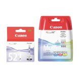 Pack of 4 cartridges Canon CLI521 black + color