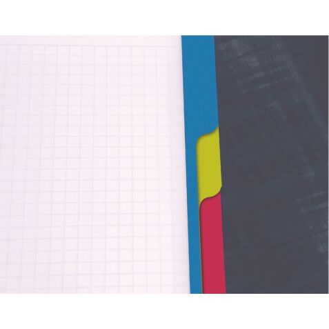 Cahier spirale Clairefontaine Bind'o block A5+ 16 x 21 cm perforé petits carreaux 180 pages