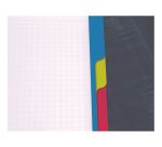 Cahier spirales Clairefontaine Bind'o block A5+ 16 x 21 cm perforé - petits carreaux - 180 pages