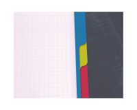 Cahier spirales Clairefontaine Bind'o block A5+ 16 x 21 cm perforé - petits carreaux - 180 pages