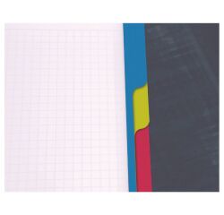 Cahier spirale Clairefontaine Bind'o block A5+ 16 x 21 cm perforé petits carreaux 180 pages
