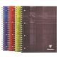 Cahier spirale Clairefontaine Bind'o block A4+ 22,5 x 29,7 cm perforé petits carreaux 160 pages