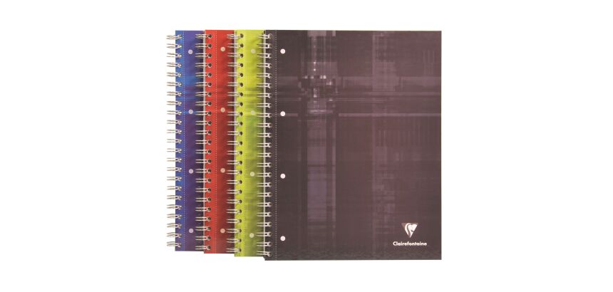 Cuaderno espiral Clairefontaine Bind'o block A4+ 22,5 x 29,7 cm perforado cuadros 160 páginas