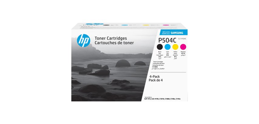 Pack 4 Toner 1 Schwarz + 3 Farben CLT-P504C (Samsung wird HP)