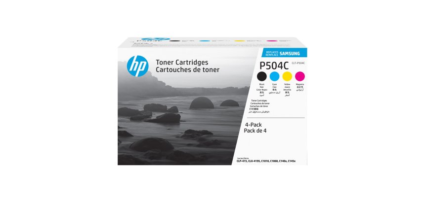 Pack 4 toners 1 noir + 3 couleurs CLT-P504C HP