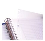 Cahier spirales Clairefontaine Bind'o block A5+ 16 x 21 cm perforé - petits carreaux - 180 pages