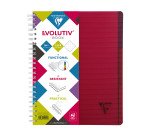 Cahier spirale Linicolor Evolutiv'book A4+ 22,5 x 29,7 cm - petits carreaux - 180 pages