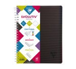 Cahier spirale Linicolor Evolutiv'book A4+ 22,5 x 29,7 cm - petits carreaux - 180 pages