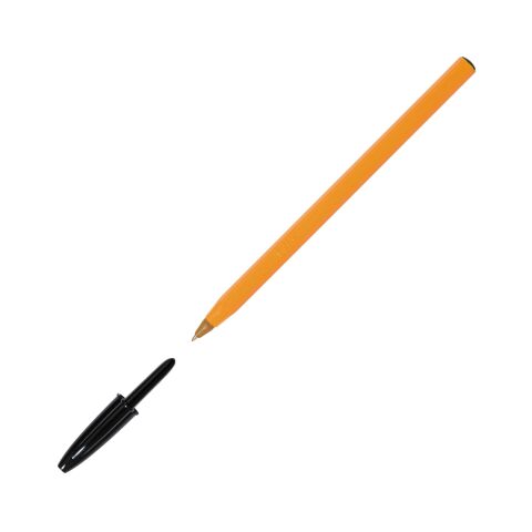 Bolígrafo Bic Cristal Naranja Negro