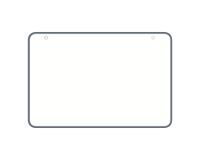 Ardoise blanche double face cadre couleur Velleda