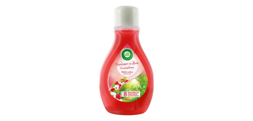 Désodorisant mèche active Air Wick framboisier en fleurs - Flacon de 375 ml