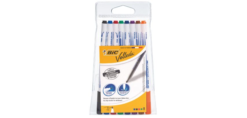 Etui met 8 Velleda markers