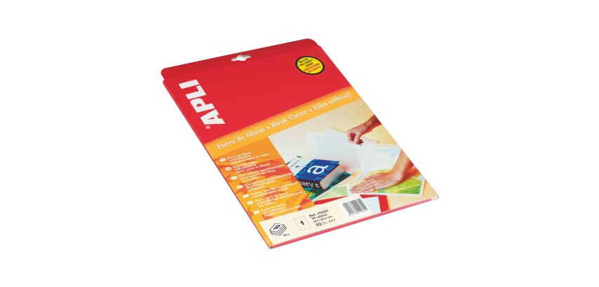 Forro de libros - Paquete de 10 hojas transparentes autoadhesivas A4+ Apli