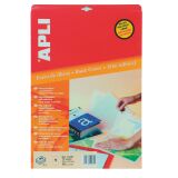 Pochette 10 feuilles transparentes adhésives - A3+