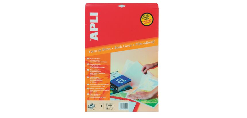 Pochette 10 feuilles transparentes adhésives - A3+