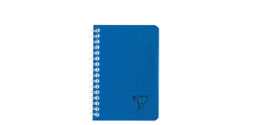 Carnet spirale Linicolor format 9 x 14 cm petits carreaux 100 pages