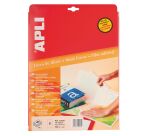 Pochette 10 feuilles transparentes adhésives - A4+