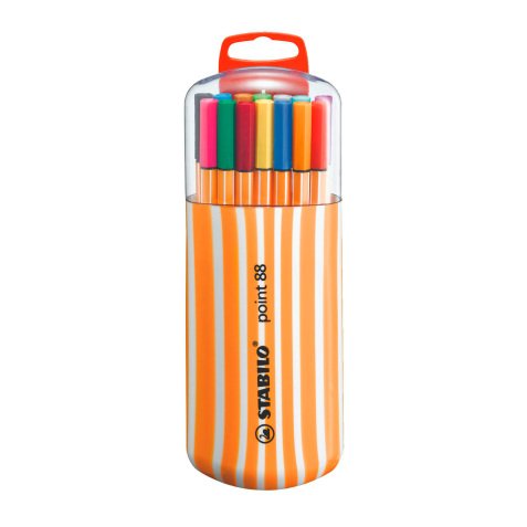 Stylo feutre Stabilo point 88 couleurs assorties - Etui de 20