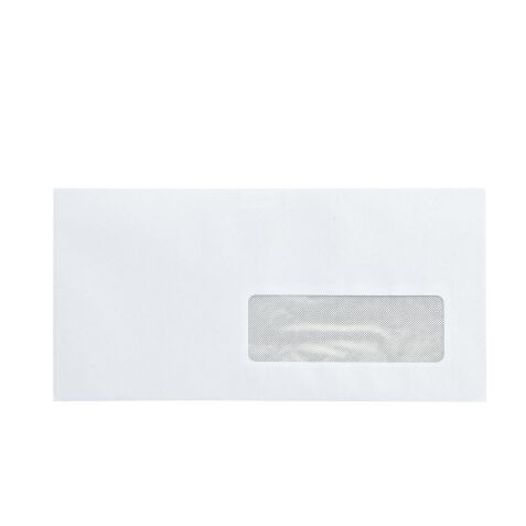 Sobres reciclados 110 x 220 mm 80 g con ventana 35 x 100 mm Bruneau - Caja de 500