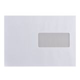 Enveloppe recyclée 162 x 229 mm Bruneau 80 g avec fenêtre 45 x 100 mm blanche - Boîte de 500