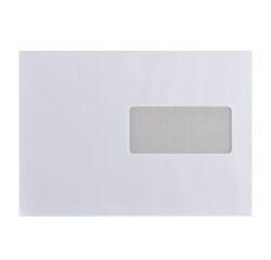 Sobres reciclados 162 x 229 mm 80 g con ventana 45 x 100 mm Bruneau - Caja de 500