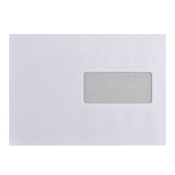 500 recycled Bruneau envelopes extra-white with window 162x229