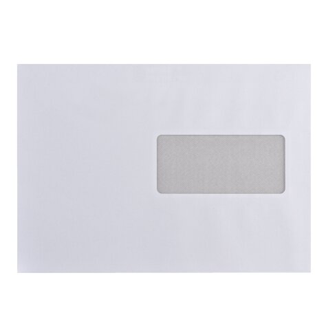 Enveloppe recyclée 162 x 229 mm Bruneau 80 g avec fenêtre 45 x 100 mm blanche - Boîte de 500