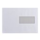 Enveloppe recyclée 162 x 229 mm Bruneau 80 g avec fenêtre 45 x 100 mm blanche - Boîte de 500