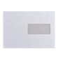 Enveloppe recyclée 162 x 229 mm Bruneau 80 g avec fenêtre 45 x 100 mm blanche - Boîte de 500