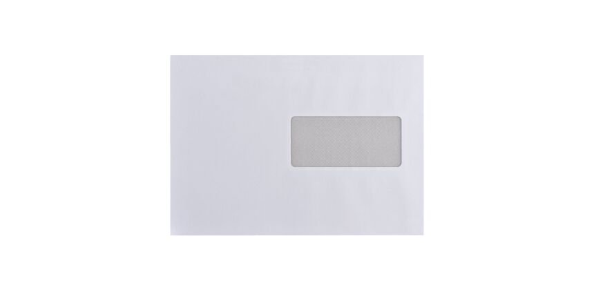 Sobres reciclados 162 x 229 mm 80 g con ventana 45 x 100 mm Bruneau - Caja de 500