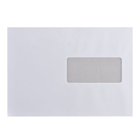 Enveloppe recyclée Bruneau 80 g/m² blanche - Patte autocollante avec bande protectrice - Boîte de 500